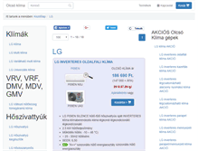 Tablet Screenshot of lg.olcso-klima.hu