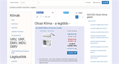 Desktop Screenshot of olcso-klima.hu