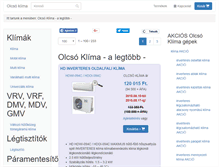 Tablet Screenshot of olcso-klima.hu