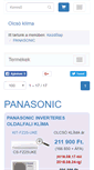 Mobile Screenshot of panasonic.olcso-klima.hu